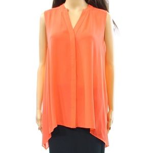 APTO. 9 Asymmetric Sleeveless button up Blouse 3X